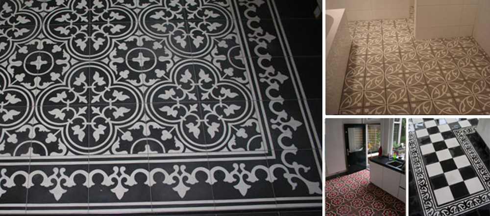 Castelo - cementgebonden patroon tegels van Ter Haar Techniek